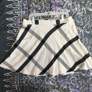 Black and White Mini Skirt - Size 10